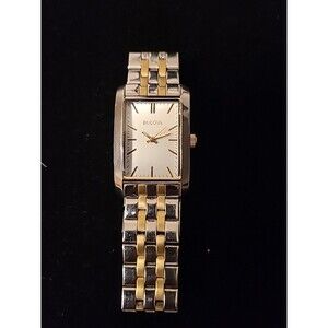Bulova Big Corp Classic  98L202 Ladies Watch 2 Tone Great Cond.